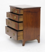 View 8: George III Fiddleback Mahogany Small Chest of Drawers, c. 1790