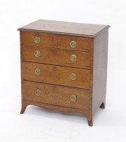 View 12: George III Fiddleback Mahogany Small Chest of Drawers, c. 1790