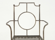 View 5: Pair of Poillerat Style Wrought Iron Garden Chairs