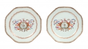 View 1: Pair of Chinese Export Armorial Plates, c. 1760