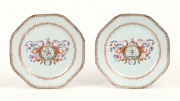 View 7: Pair of Chinese Export Armorial Plates, c. 1760