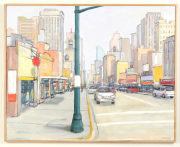 View 2: Mark Horton (b.1953) "Downtown", 41" x 51"