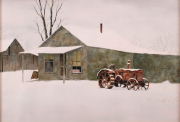 Stan Masters (American, 1922-2005) "The Old Farmall", 13" x 20"