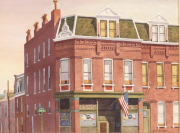 Stan Masters (American, 1922-2005) "Flag Day", 14" x 20"